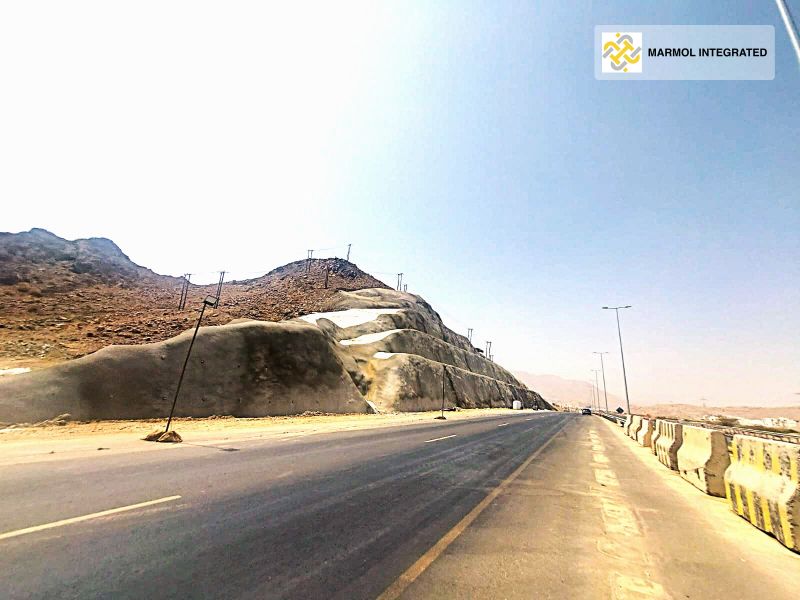 Al Ansab–Al Jifnain: slope engineering along the road corridor
