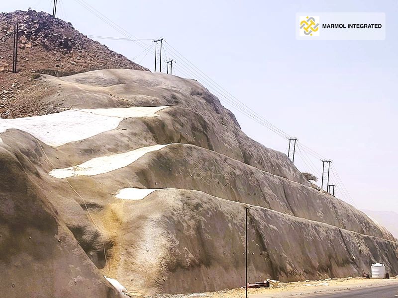 Al Ansab–Al Jifnain: slope engineering along the road corridor